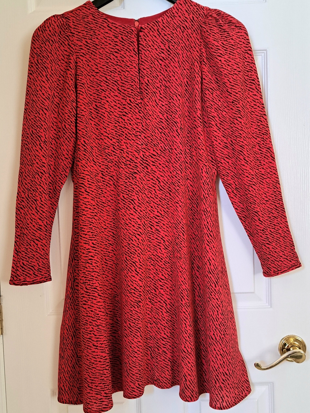 Banana Republic Red and Black Mini Dress